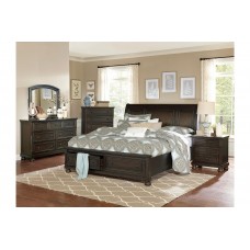 Begonia Gray Storage Platform Bedroom Set