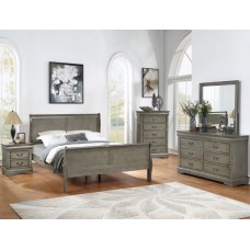 B3550 Louis Philip Grey Bedroom Set