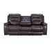 Ashley Brown Leather Gel Reclining Set