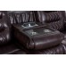 Ashley Brown Leather Gel Reclining Set