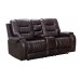 Ashley Brown Leather Gel Reclining Set